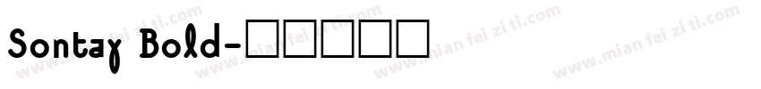 Sontay Bold字体转换